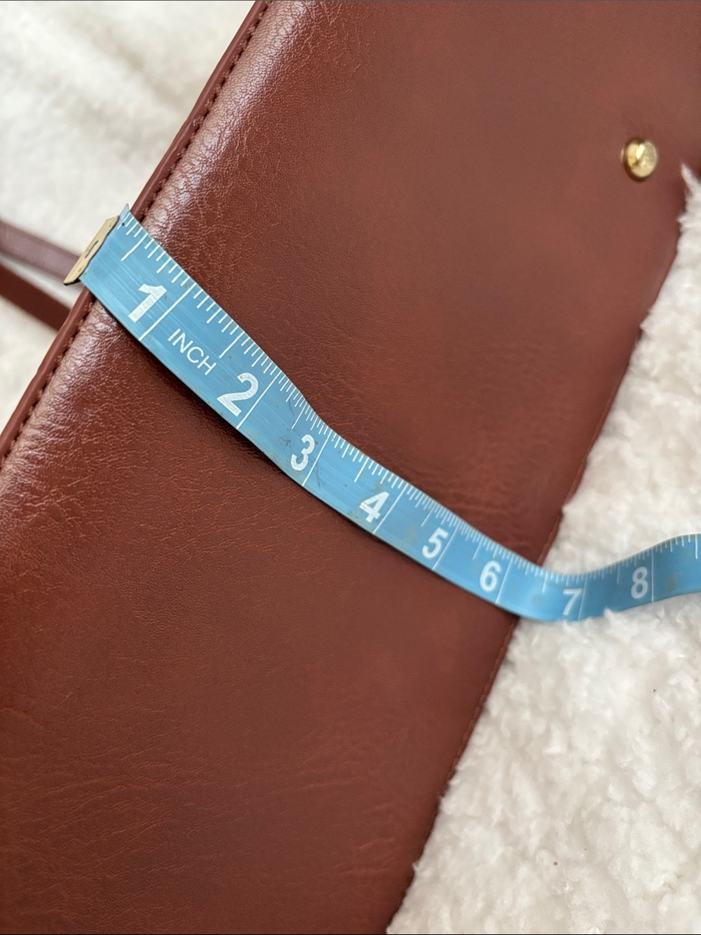 Badgley Mischka Chestnut Brown Logo Weekender/Travel Tote Bag with Gold Hardware - Picture 12 of 12